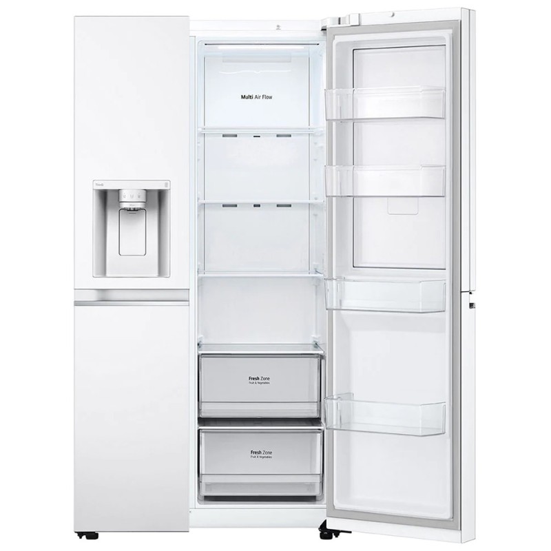 طراحی یخچال فریزر سفید ال جی GCJ-287GNW