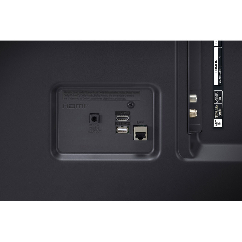 پورت های ورودی خروجی پشت تلویزیون ال جی 70UT8000