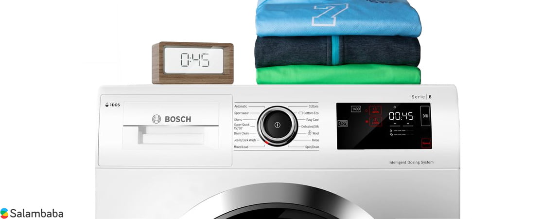شستشویی سریع با لباسشویی بوش WAX32E90